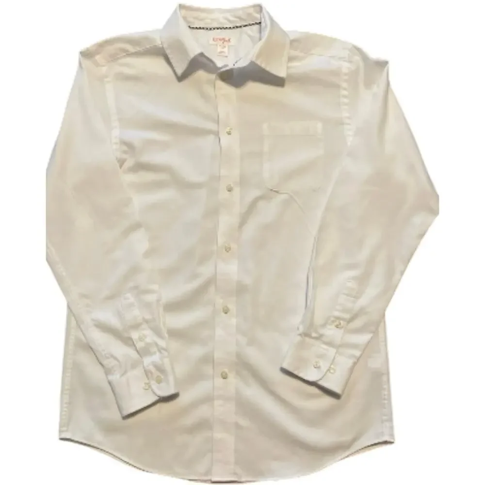 Cat & Jack XL (16) White Button Down